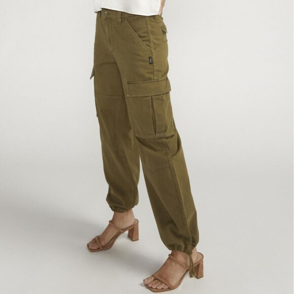 Silver Jeans | Surplus Cargo Pant Relaxed Fit Cotton Utility Pocket, Womens 26 - Picture 1 of 11